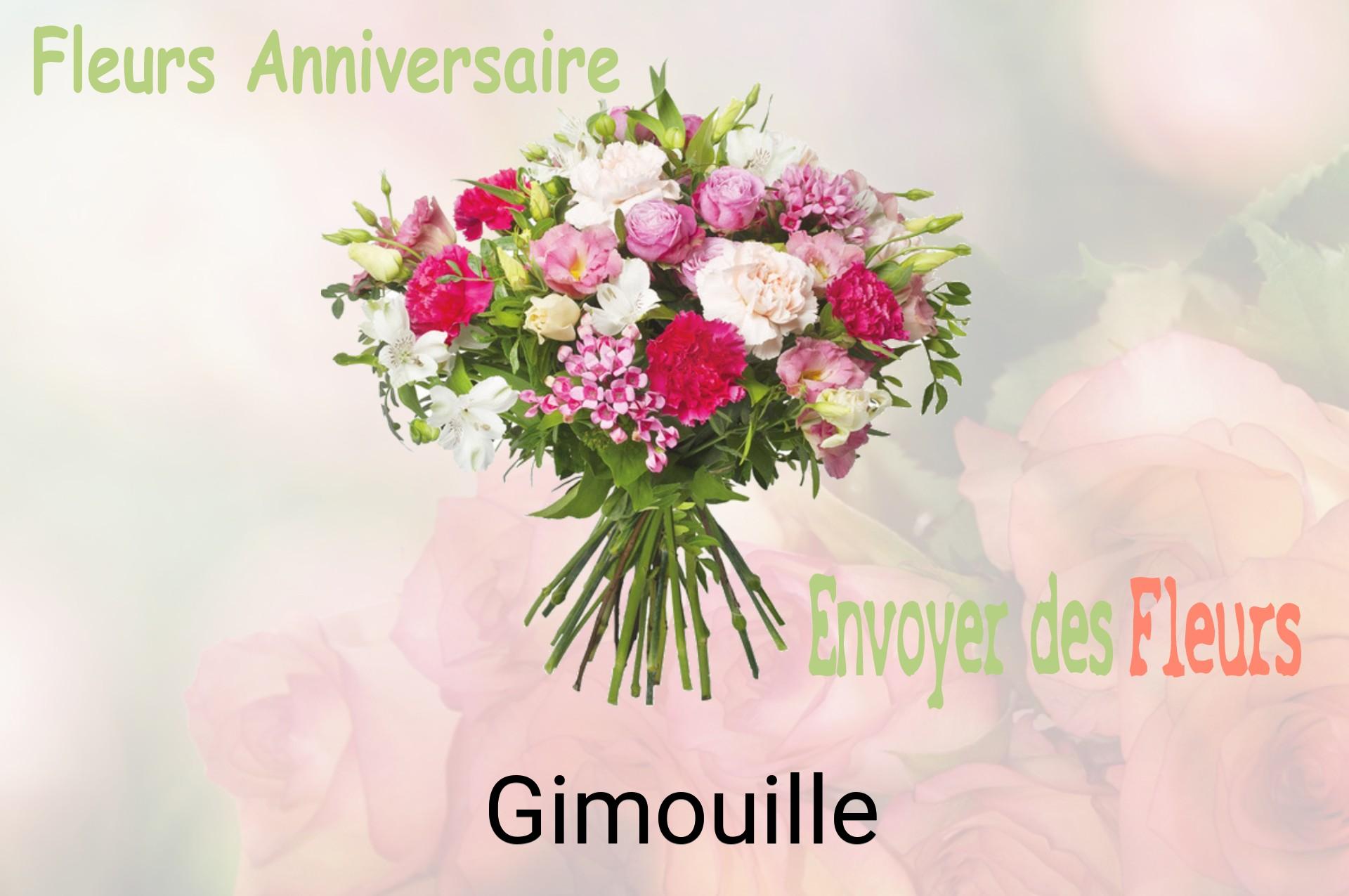 Bouquet de fleurs d’anniversaire livré à Gimouille