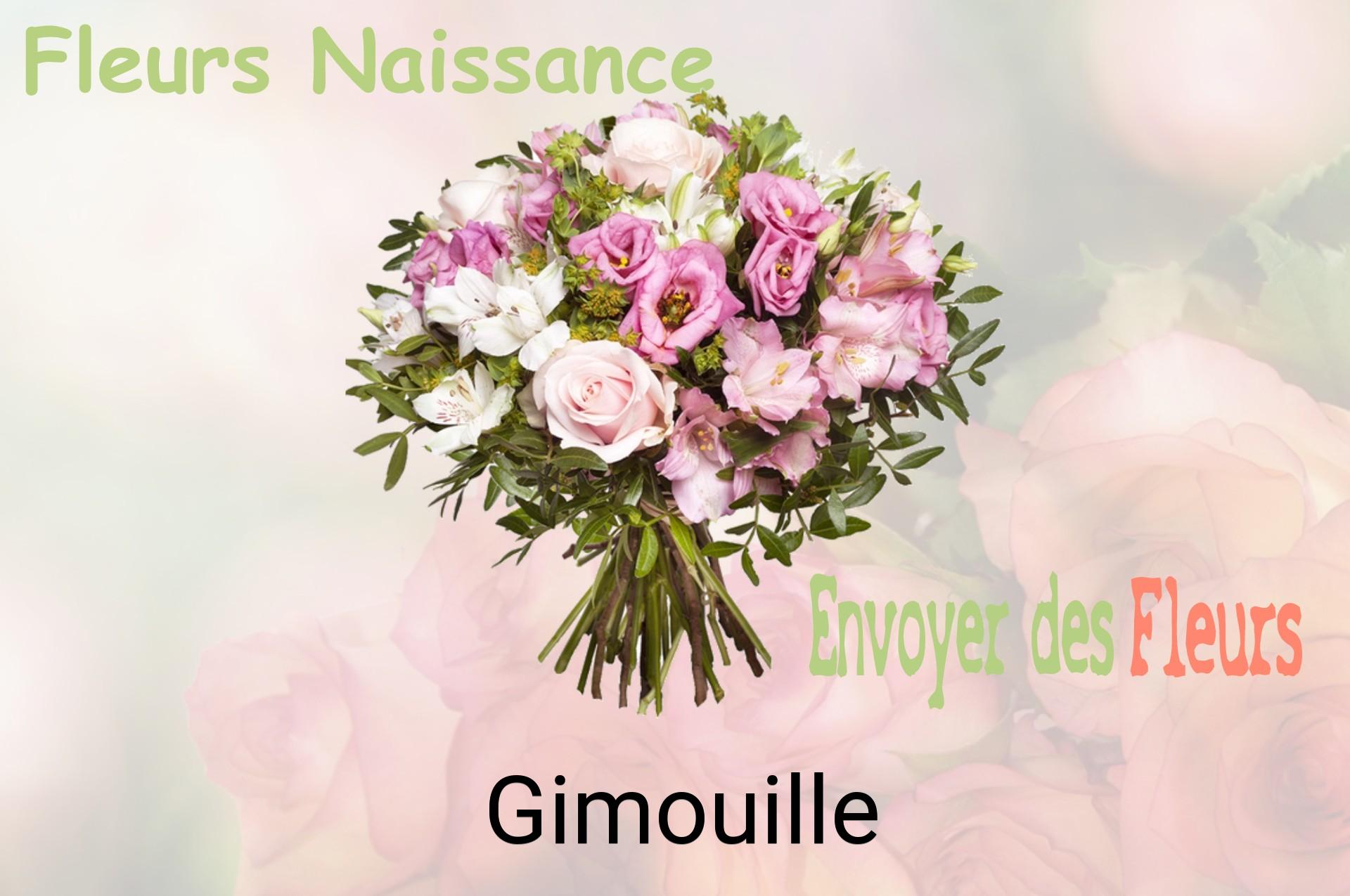 Bouquet de fleurs de naissance livré à Gimouille